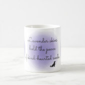 Tasse personnalisée Retriever Golden lavande avec (Centre)