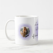 Tasse personnalisée Retriever Golden lavande avec (Gauche)