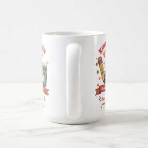 Tasse personnalisée Rétro pour Enseignant de Mater