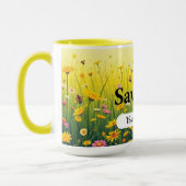 Tasse personnalisée Save Bees Dot (Gauche)