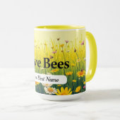 Tasse personnalisée Save Bees Dot (Devant droit)