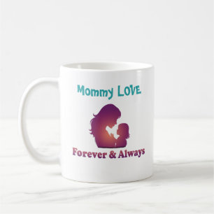 Tasse personnalisée silhouette mère fille amour ma