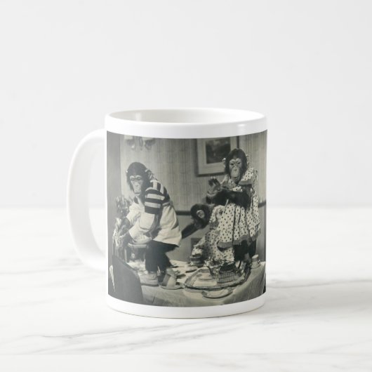 Tasse personnalisée Singe de fête (Devant gauche)
