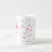 Tasse personnalisée, tasse de fleur de parties sci (Devant)