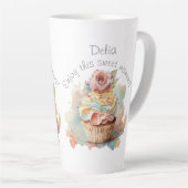 Tasse personnalisée. Un cadeau pour elle. Cupcake  (Angle droit)