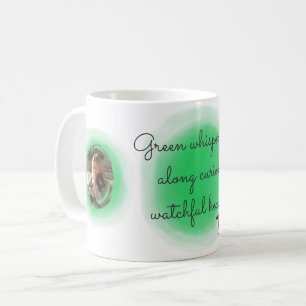 Tasse Personnalisée Vert Pastel Aquarelle Teckel 