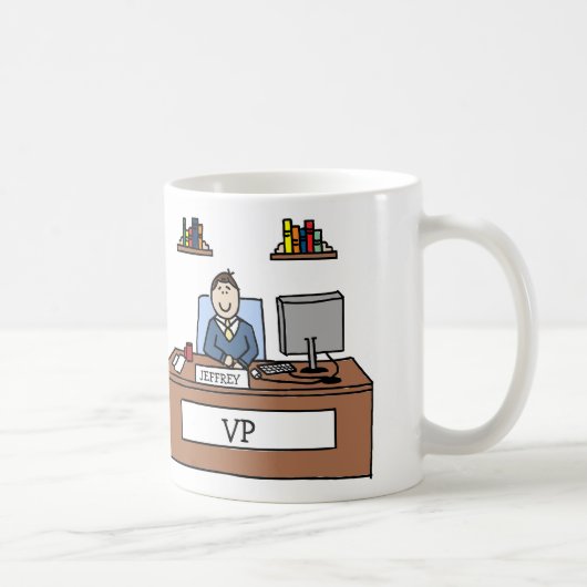 Tasse personnalisée VP de bande dessinée (Droite)