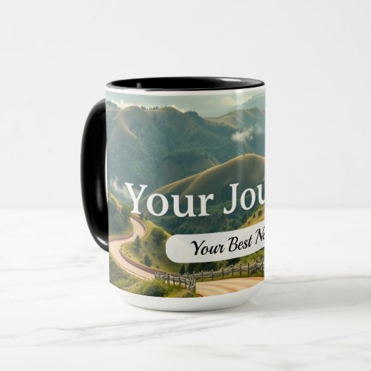 Tasse personnalisée Your Journey Path (Devant gauche)