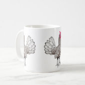 Tasse petite de coq de Sebright (Devant gauche)