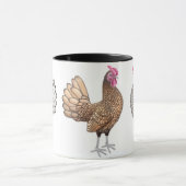 Tasse petite de sonnerie de poulets de Sebright (Centre)