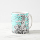 Tasse phare,mer (Devant droit)
