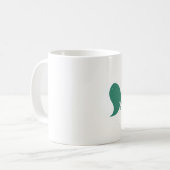 Tasse Phase de Lune de Noël - Blanc & Vert (Devant gauche)