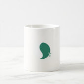Tasse Phase de Lune de Noël - Blanc & Vert (Centre)
