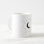 Tasse Phase Lunaire Céleste - Mono & Argent (Devant gauche)