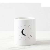 Tasse Phase Lunaire Céleste - Mono & Argent