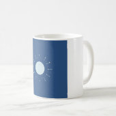 Tasse Phase Lunaire Céleste - Sarcelle et Violet (Devant droit)
