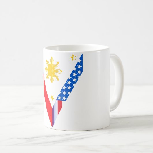 Tasse philippine de l'Américain V (Devant droit)