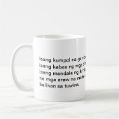Tasse philippine d'histoires d'amour (Gauche)