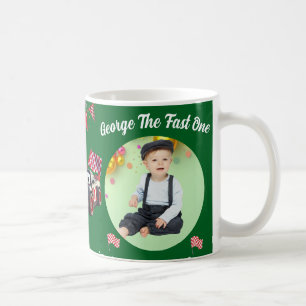 Tasse Photo 1er Anniversaire Voiture de Course Rou