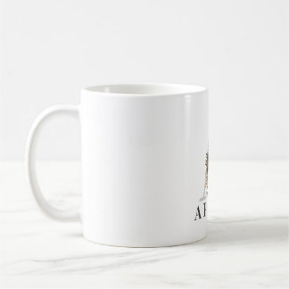 Tasse photo avec monogramme moderne de dragon barb