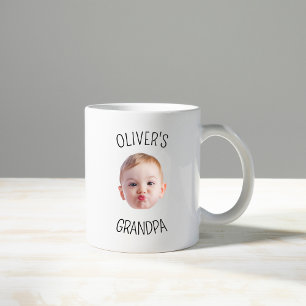 Tasse photo bébé personnalisée moderne pour grand-