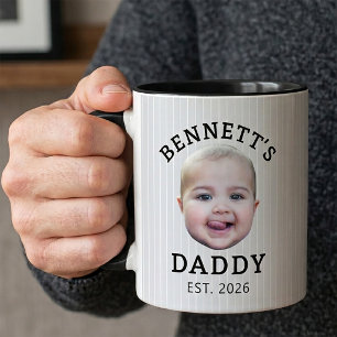 Tasse photo bébé visage personnalisé drôle Papa