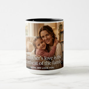 Tasse photo d'amour de maman
