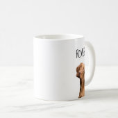 Tasse Photo de Chien Mignon avec Nom (Devant droit)