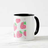tasse photo de fraise (Devant droit)