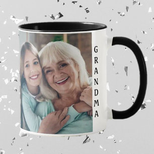 Tasse photo de grand-mère ! Ensemble cadeau de tas
