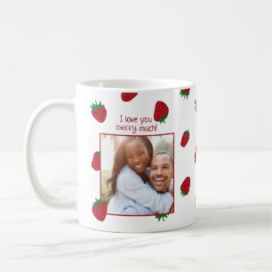 Tasse Photo Je T'aime Beaucoup Fraise