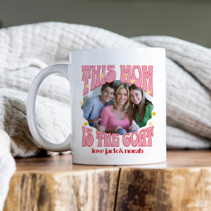 Tasse Photo Rétro Cette Maman est la Chèvre