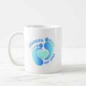 Tasse Pieds de Bébé Bleus pour Grand-Père (Gauche)