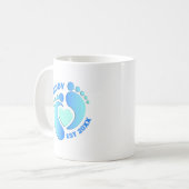 Tasse Pieds de Bébé Bleus pour Papa (Devant gauche)
