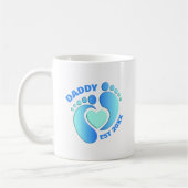 Tasse Pieds de Bébé Bleus pour Papa (Gauche)