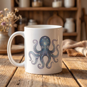 Tasse Pieuvre Céleste Ligne d'Art Luxe