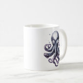 Tasse Pieuvre Vie Océanique (Devant droit)