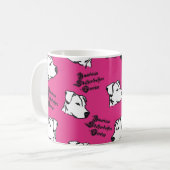 Tasse "pink Staffi" Koffiemok (Voorkant links)