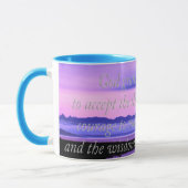 tasse pittoresque de prière de sérénité (Gauche)