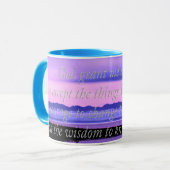 tasse pittoresque de prière de sérénité (Devant gauche)