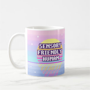 Tasse Pixel Humain Neurodivergent Amical pour les 