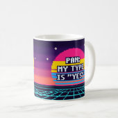 Tasse Pixel Pan : Mon Type Est Oui Fierté (Devant droit)