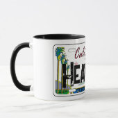 Tasse plaque d'immatriculation drapeau Heavenly Ca (Gauche)
