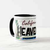 Tasse plaque d'immatriculation drapeau Heavenly Ca (Devant gauche)