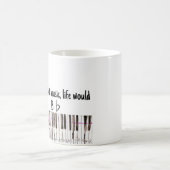 Tasse plate de calembour de musique de "B" (Centre)