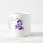 Tasse Plus Fort que la Tempête - Citation Papillon (Devant gauche)