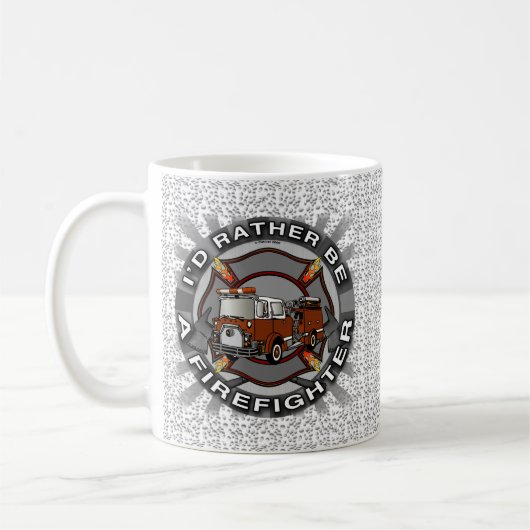 Tasse Plutôt être pompier (Gauche)