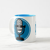 Tasse Podcasting de ricochet (Devant gauche)