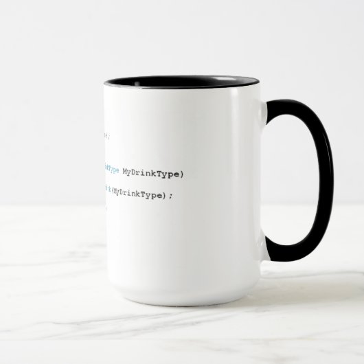 Tasse pointue de thé de programmeurs de C (Droite)