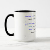 Tasse pointue de thé de programmeurs de C (Gauche)